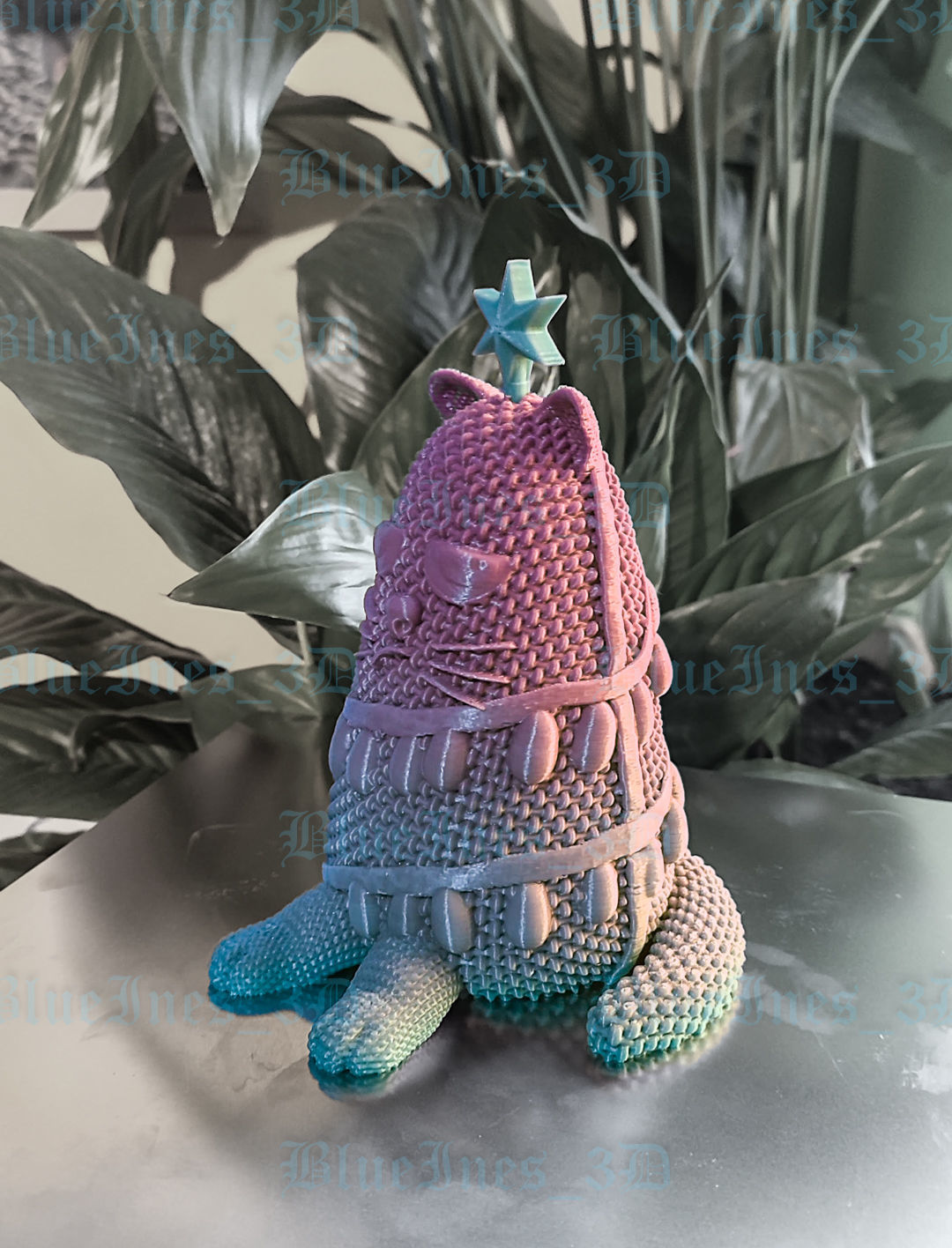 CHRISTMASS TREE CROCHET CAT 3D print model_3