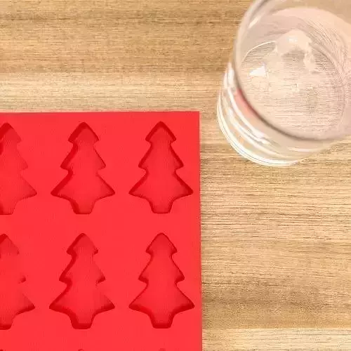 3D printable Ice cube mold Christmas tree 3D print model
