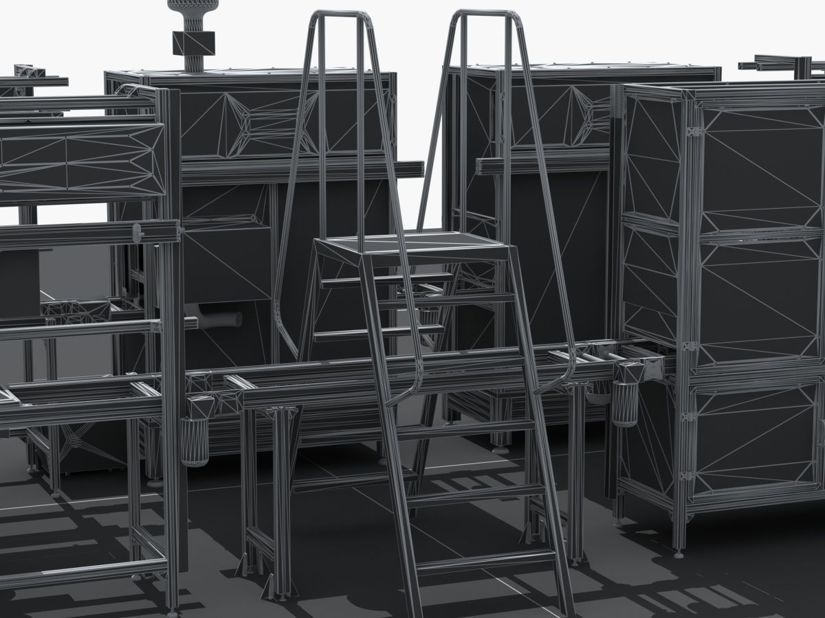 Industrial Equipment 9 - Flow Production Line 3D model_22