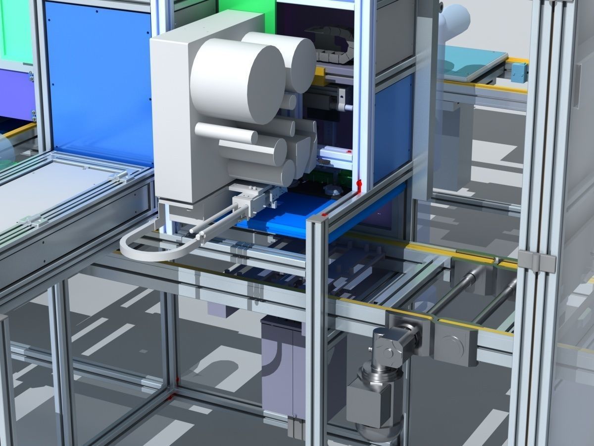 Industrial Equipment 9 - Flow Production Line 3D model_10