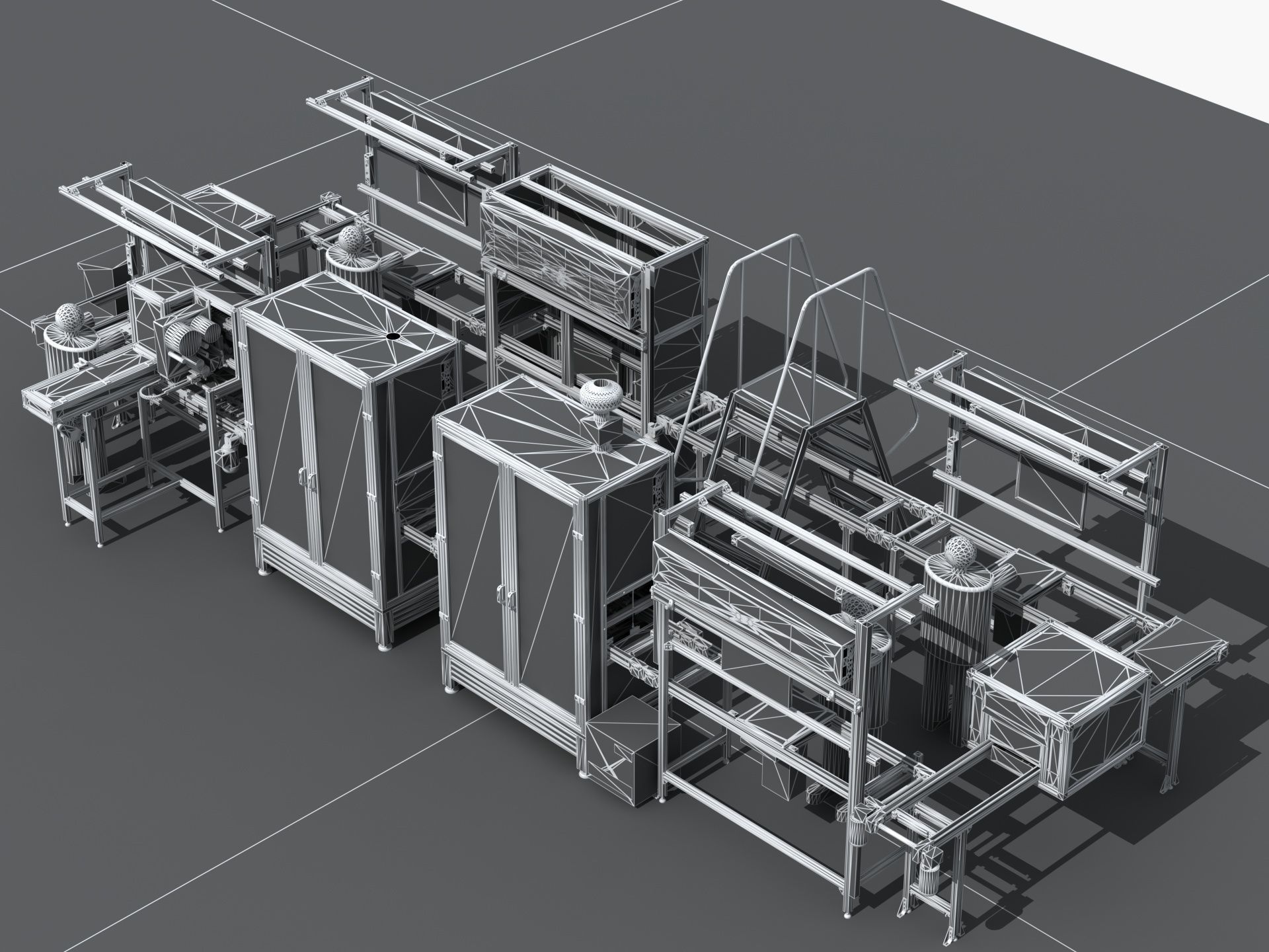 Industrial Equipment 9 - Flow Production Line 3D model_16