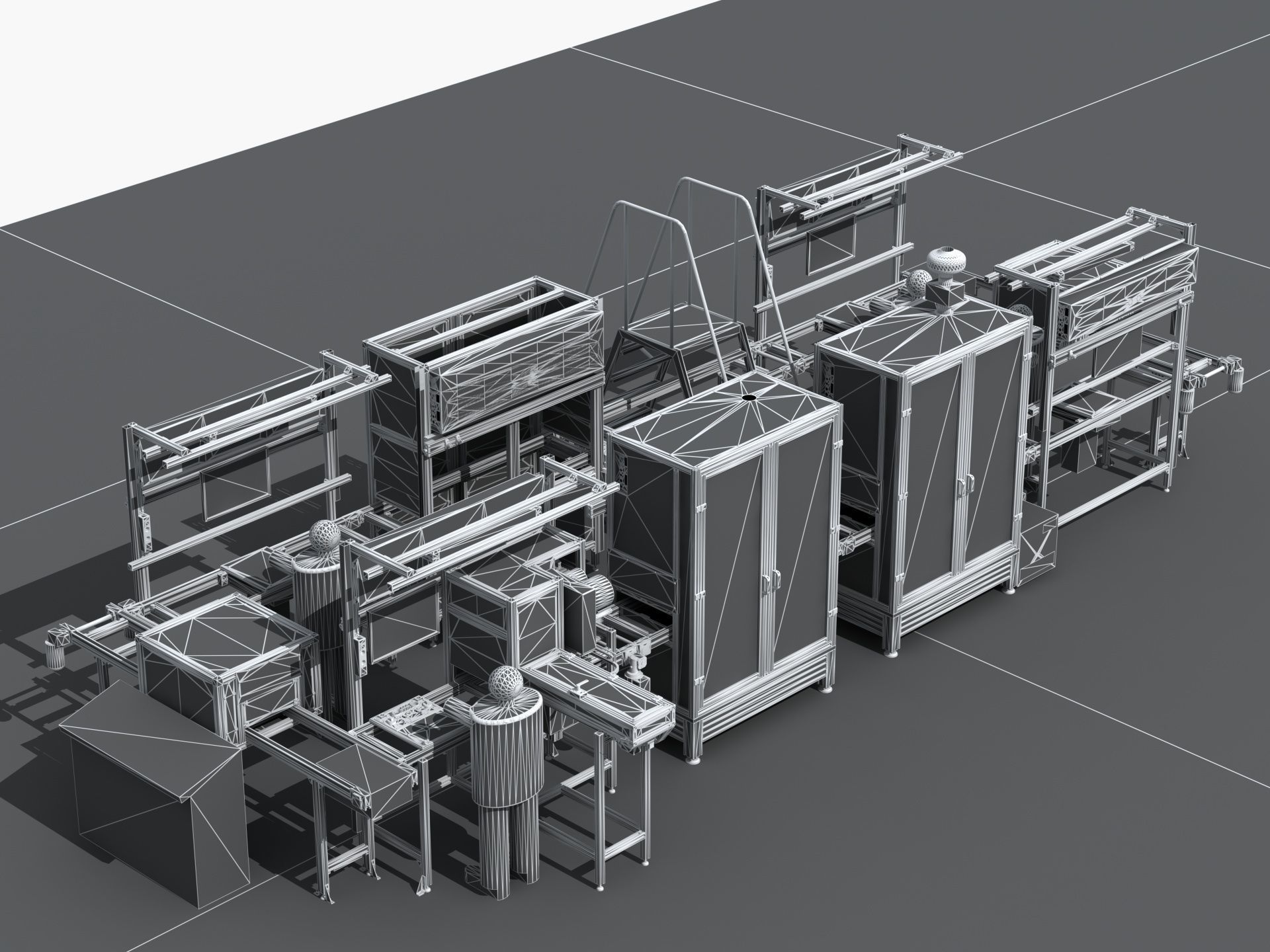 Industrial Equipment 9 - Flow Production Line 3D model_14