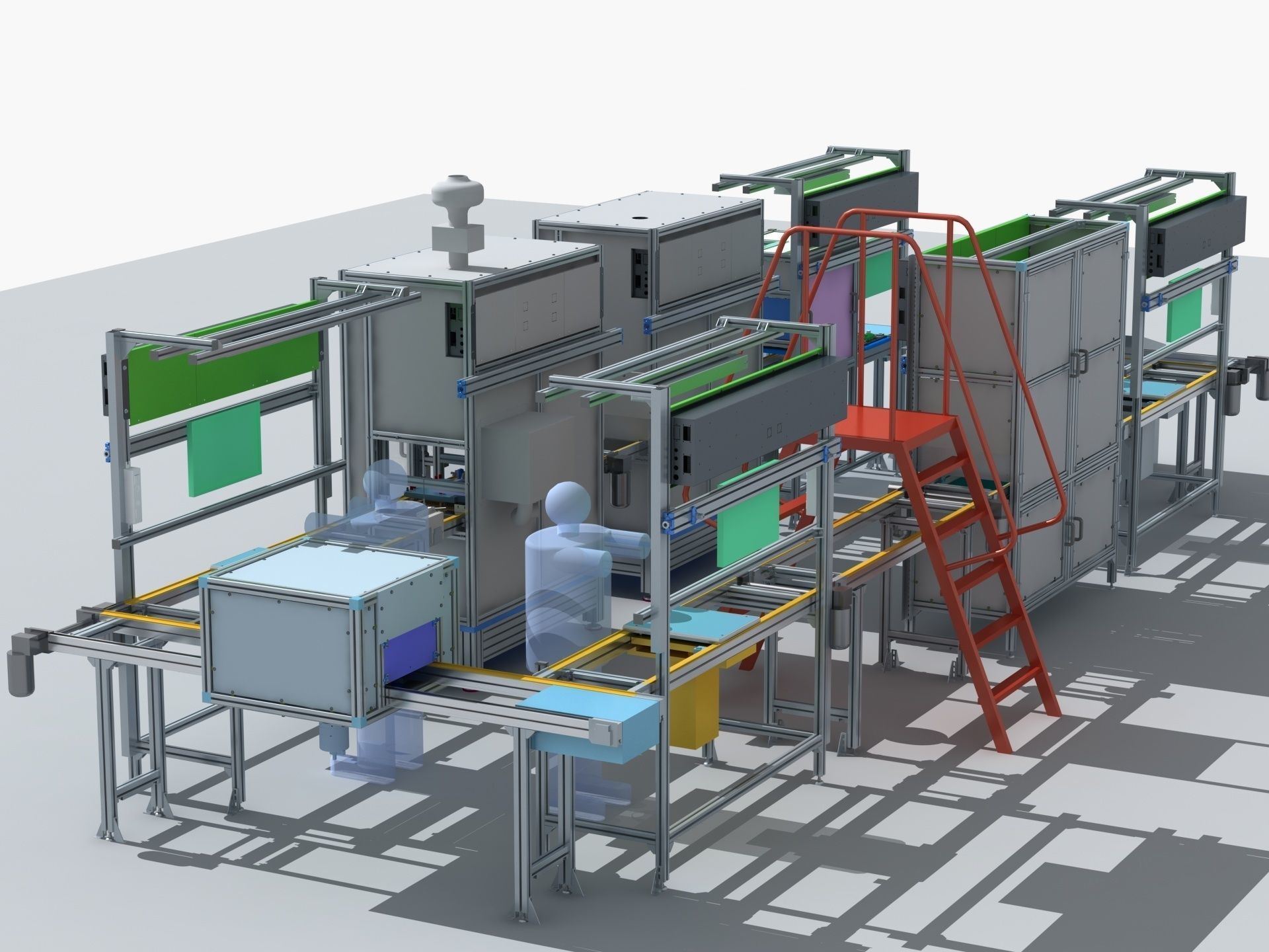 Industrial Equipment 9 - Flow Production Line 3D model_5