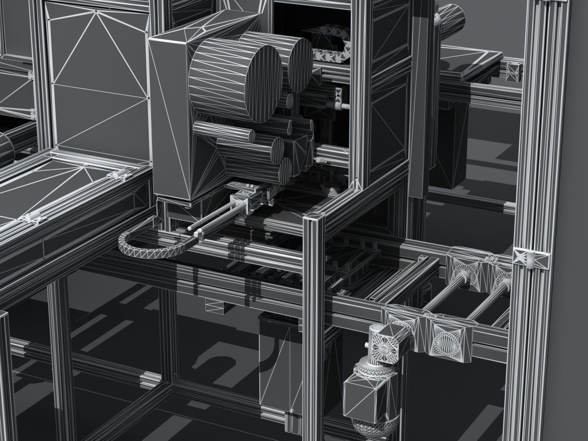 Industrial Equipment 9 - Flow Production Line 3D model_21
