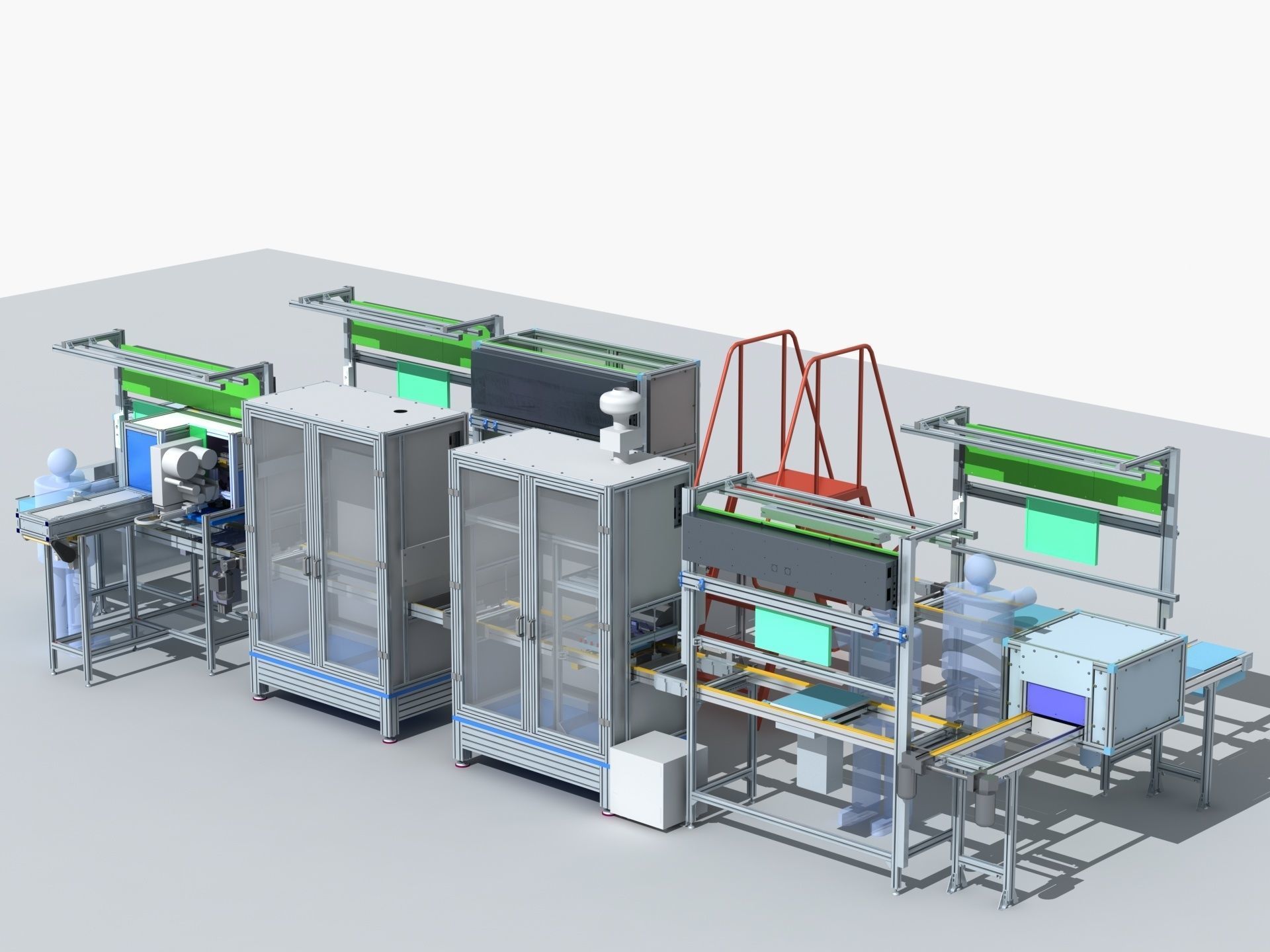 Industrial Equipment 9 - Flow Production Line 3D model_2