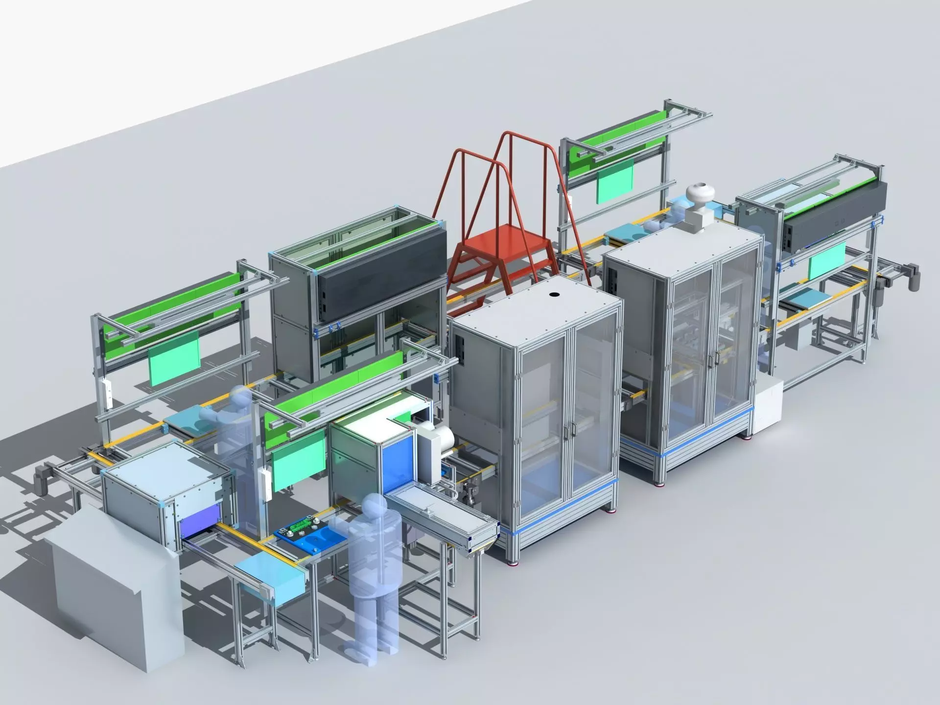 Industrial Equipment 9 - Flow Production Line 3D model_0