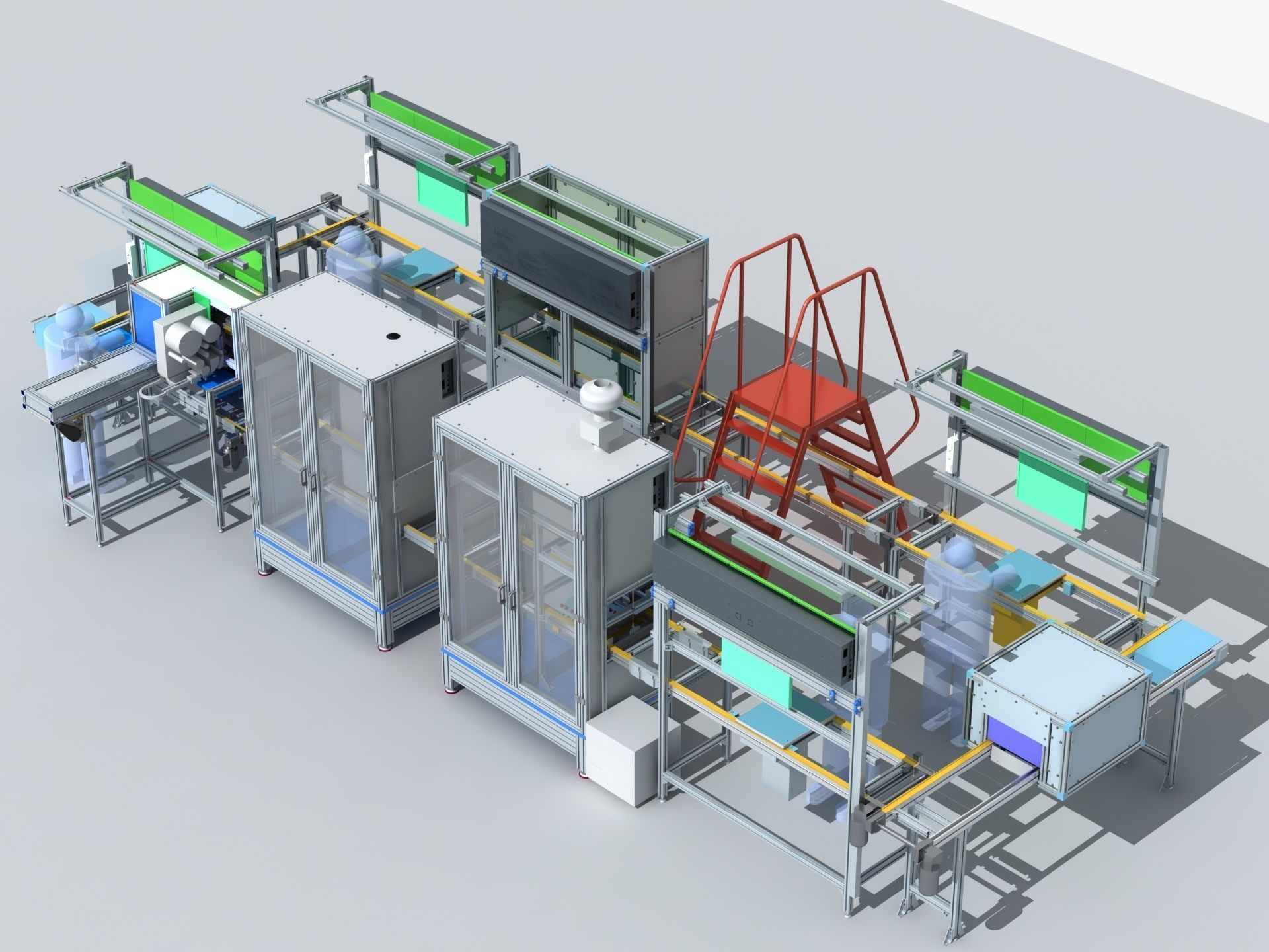 Industrial Equipment 9 - Flow Production Line 3D model_3