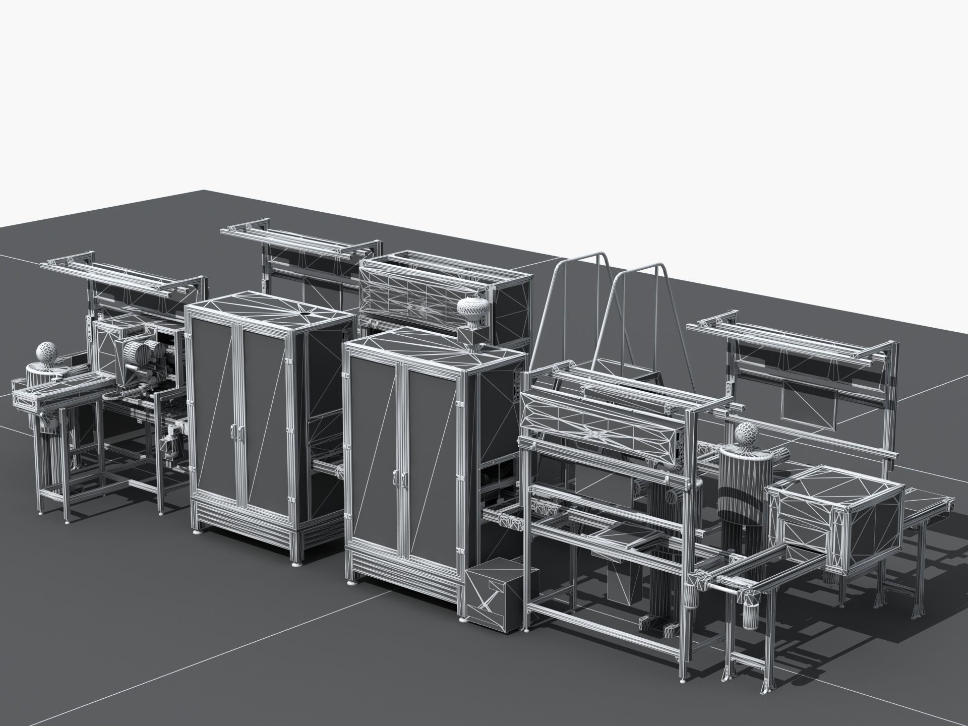 Industrial Equipment 9 - Flow Production Line 3D model_15