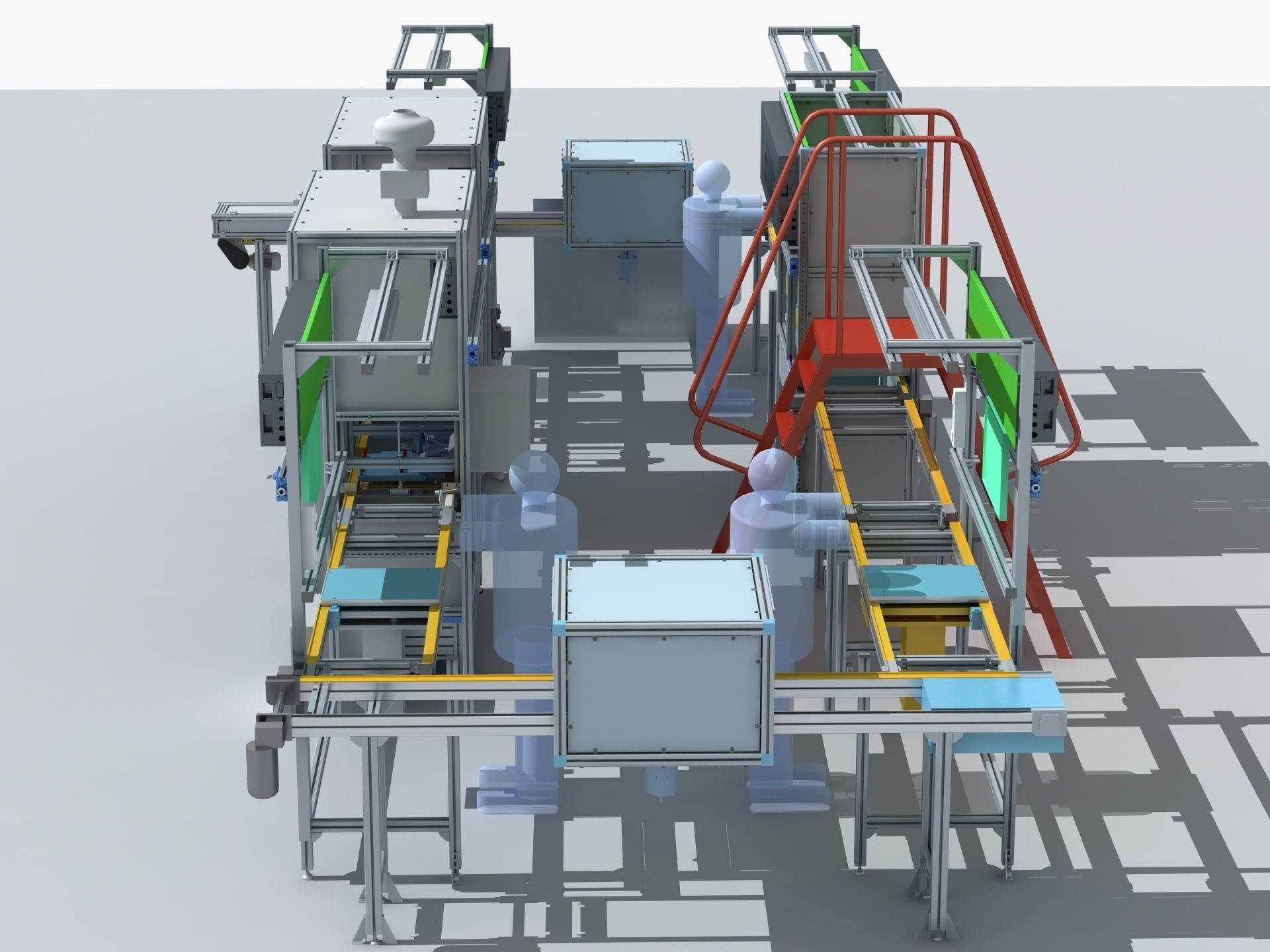 Industrial Equipment 9 - Flow Production Line 3D model_4