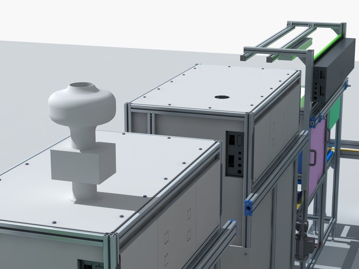 Industrial Equipment 9 - Flow Production Line 3D model_13