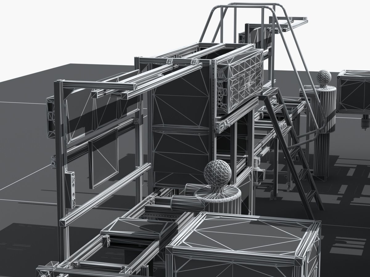 Industrial Equipment 9 - Flow Production Line 3D model_19
