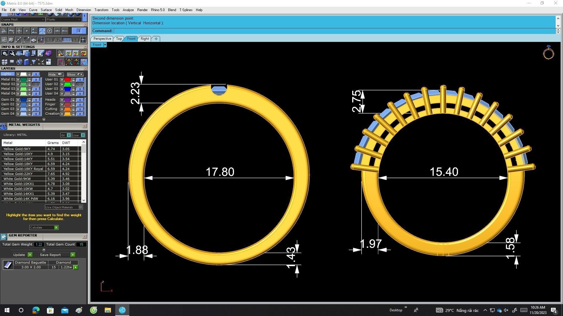 A7575 Korean Style Diamond Wedding Ring 3D Model 3D print model_7