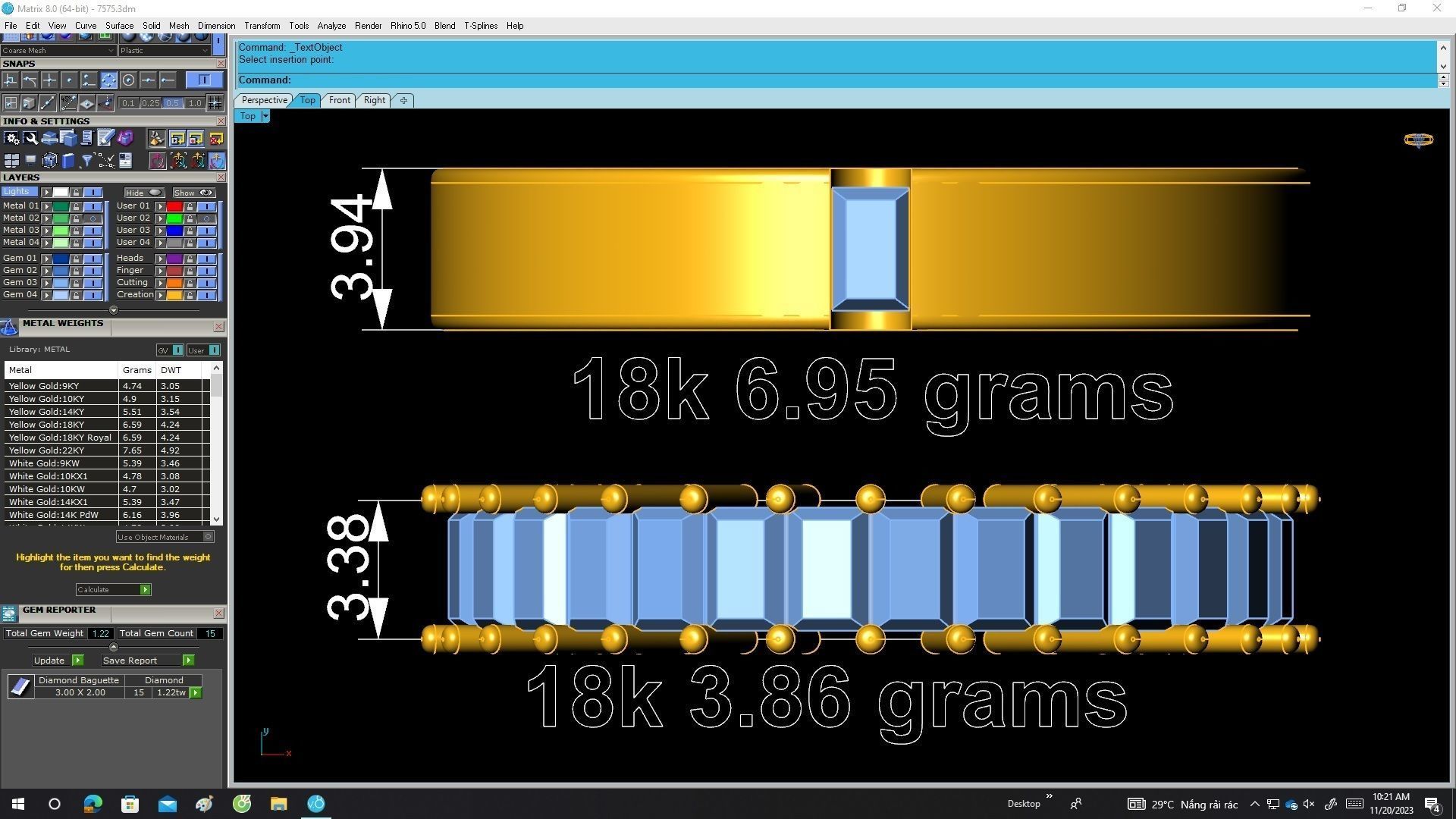 A7575 Korean Style Diamond Wedding Ring 3D Model 3D print model_5