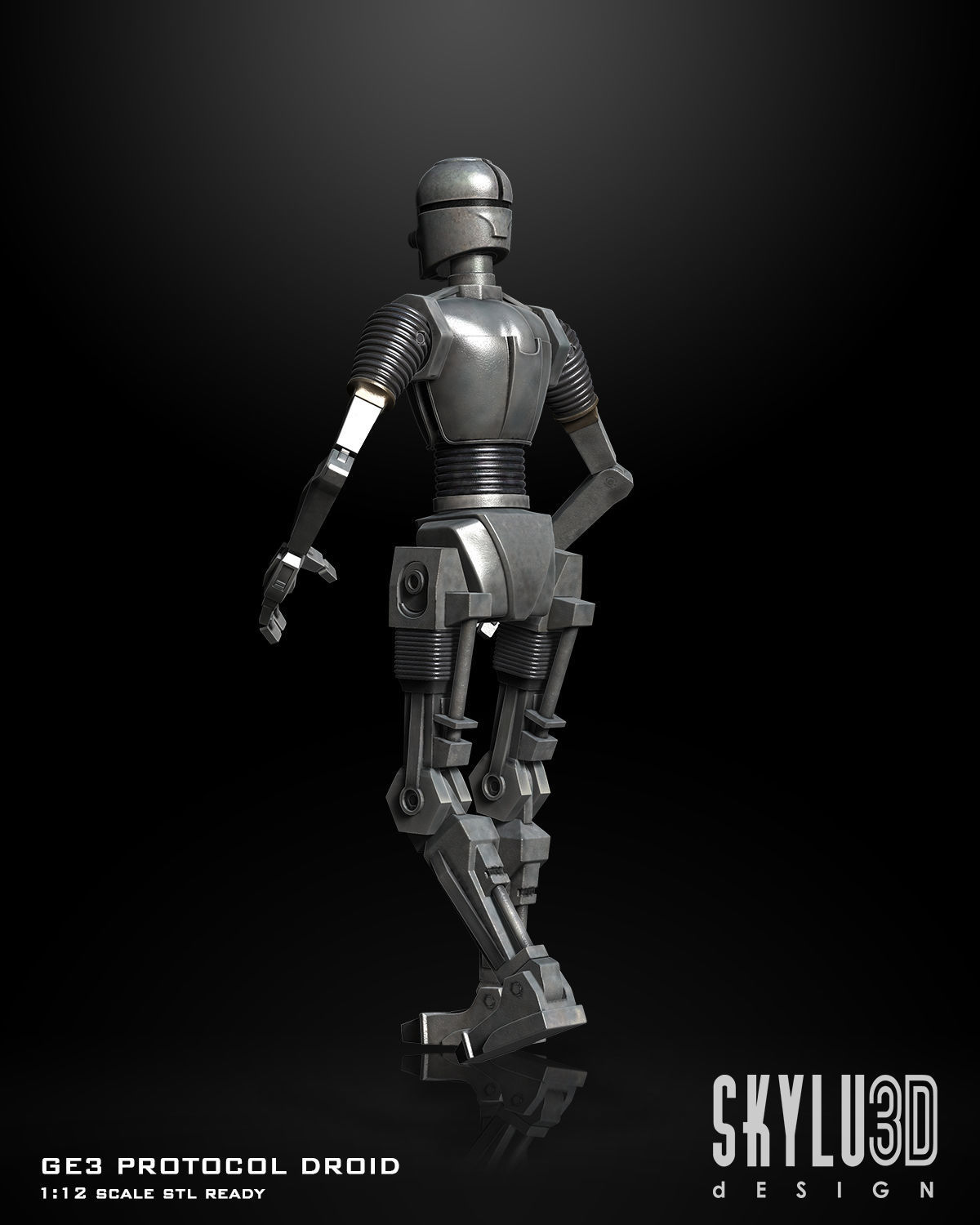 GE-3 Articulation Droid 3D print STL files 3D print model_1