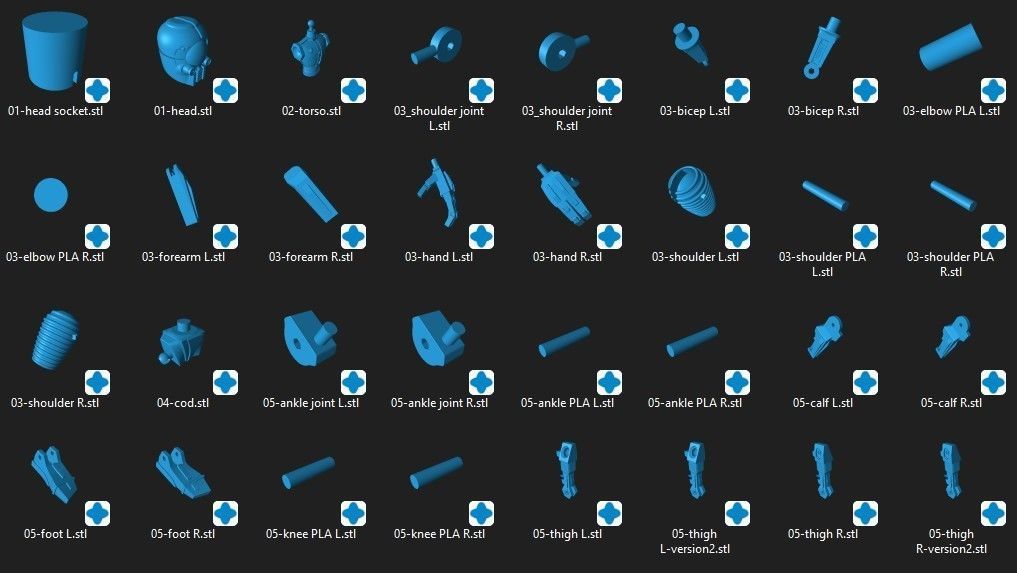 GE-3 Articulation Droid 3D print STL files 3D print model_2