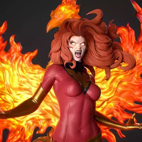 Jean Grey 3D Print 3D print model