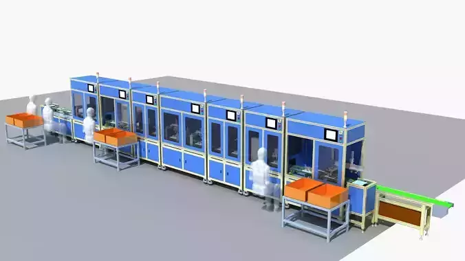 Industrial Equipment 28-Motor Automatic Assembly Production 