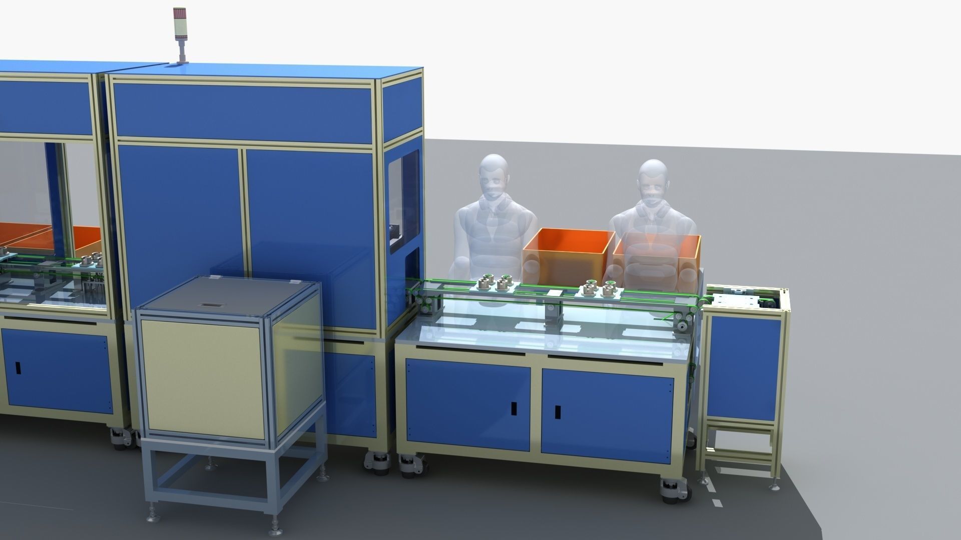 Industrial Equipment 28-Motor Automatic Assembly Production  3D model_3