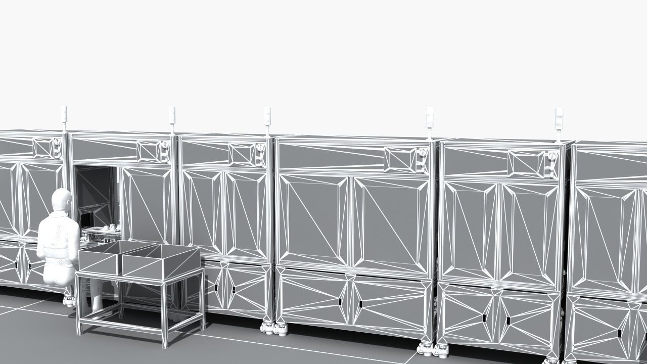 Industrial Equipment 28-Motor Automatic Assembly Production  3D model_15