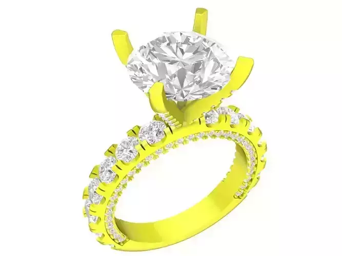 7309 luxury korean style diamond engagement ring