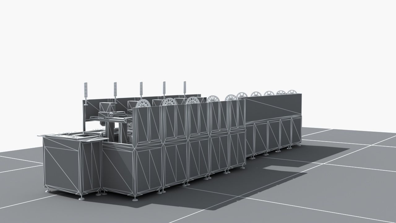 Industrial Equipment 29 - Automatic Labeling Production  3D model_11