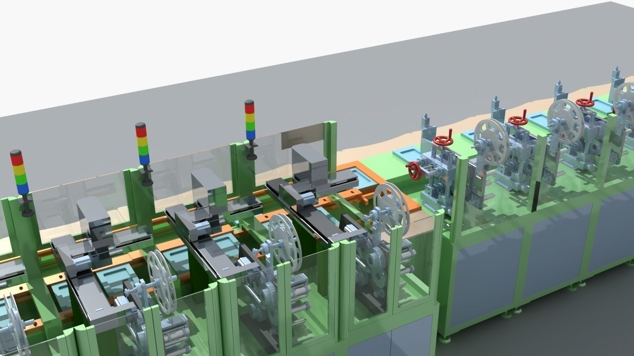 Industrial Equipment 29 - Automatic Labeling Production  3D model_8