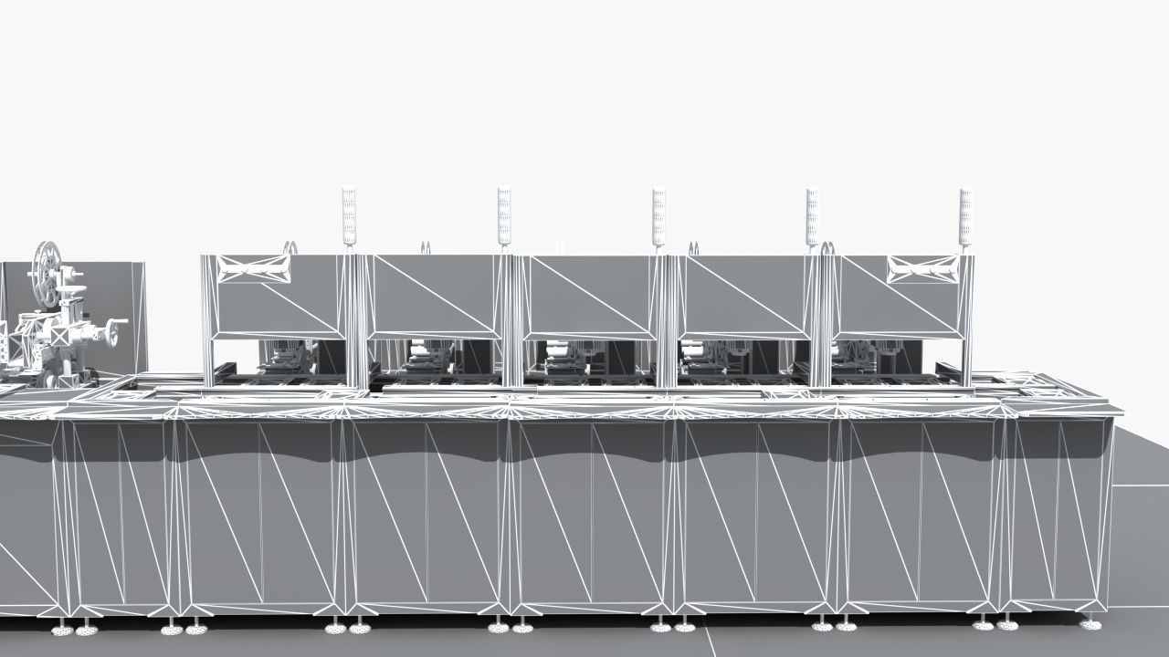 Industrial Equipment 29 - Automatic Labeling Production  3D model_12