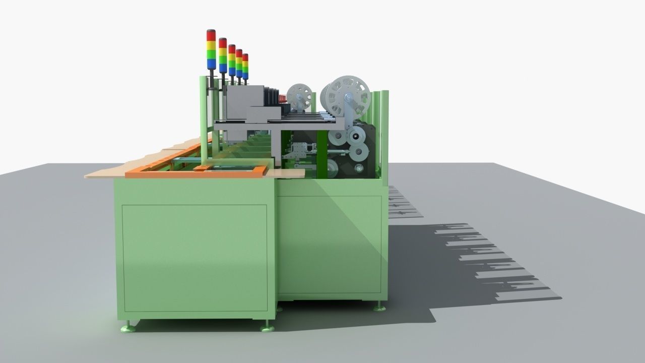 Industrial Equipment 29 - Automatic Labeling Production  3D model_7