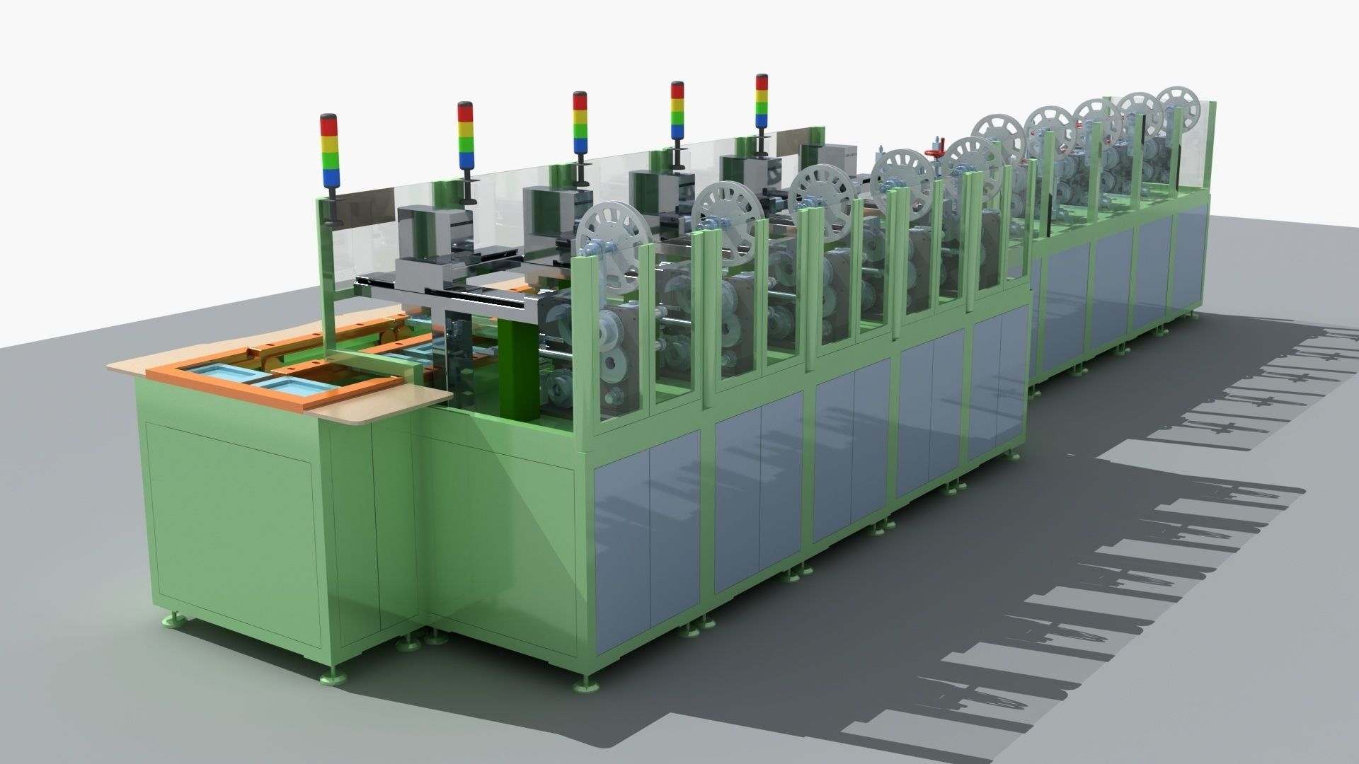 Industrial Equipment 29 - Automatic Labeling Production  3D model_2