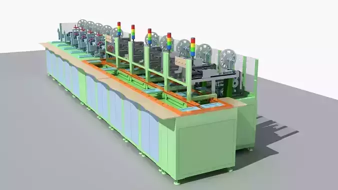 Industrial Equipment 29 - Automatic Labeling Production  3D model