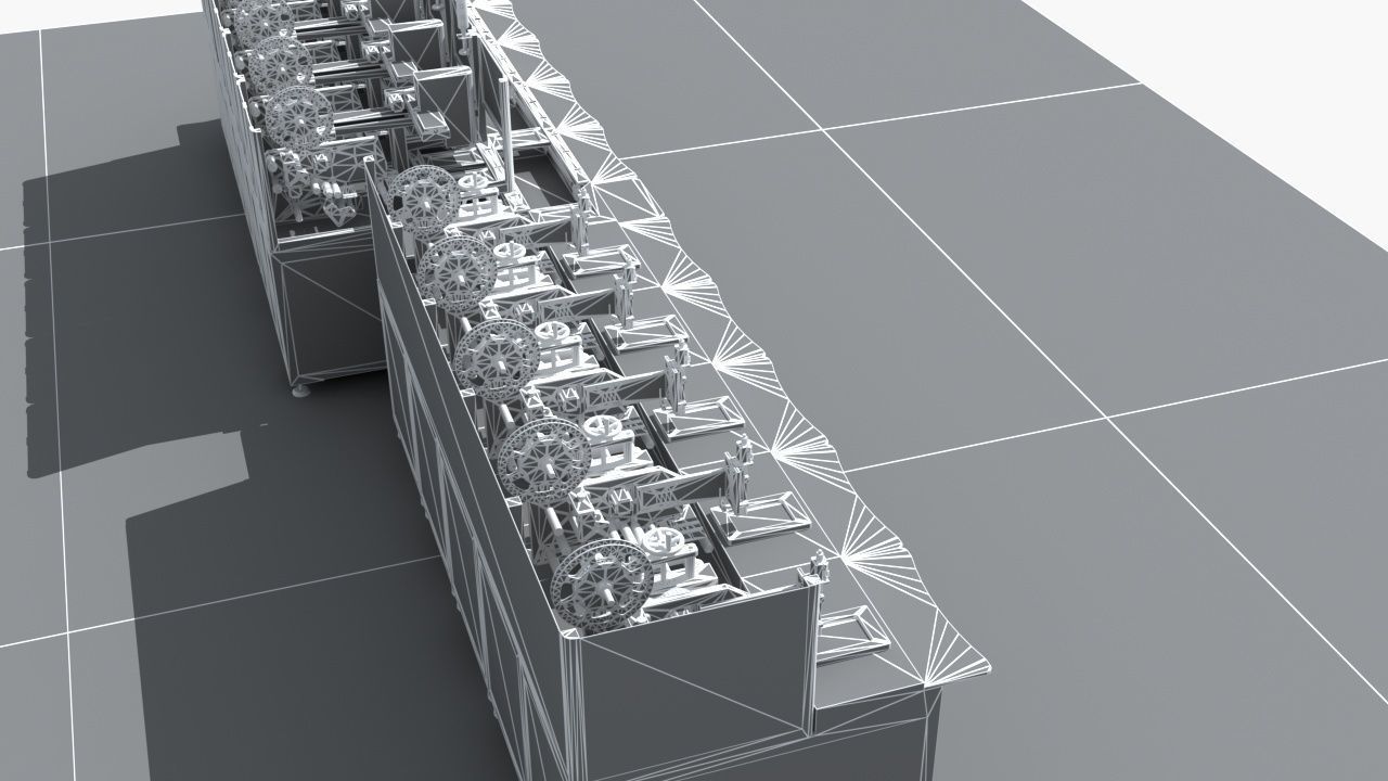 Industrial Equipment 29 - Automatic Labeling Production  3D model_13