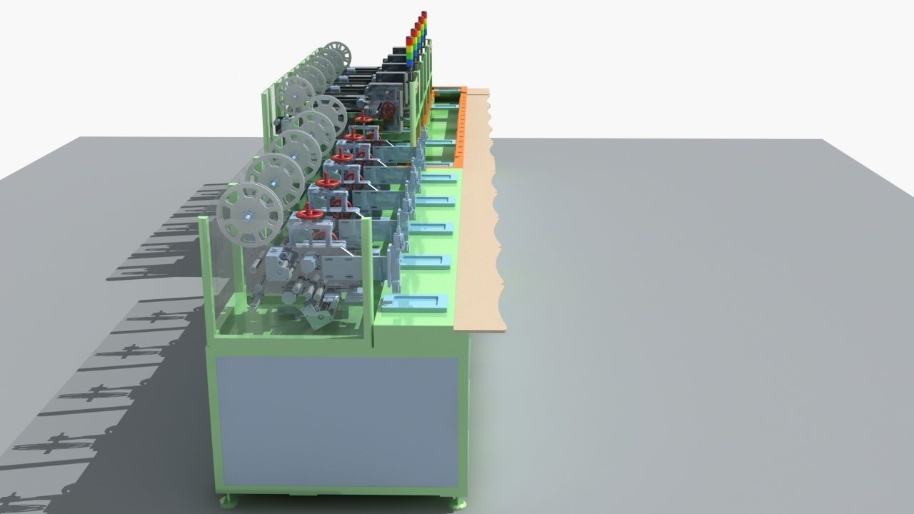 Industrial Equipment 29 - Automatic Labeling Production  3D model_5