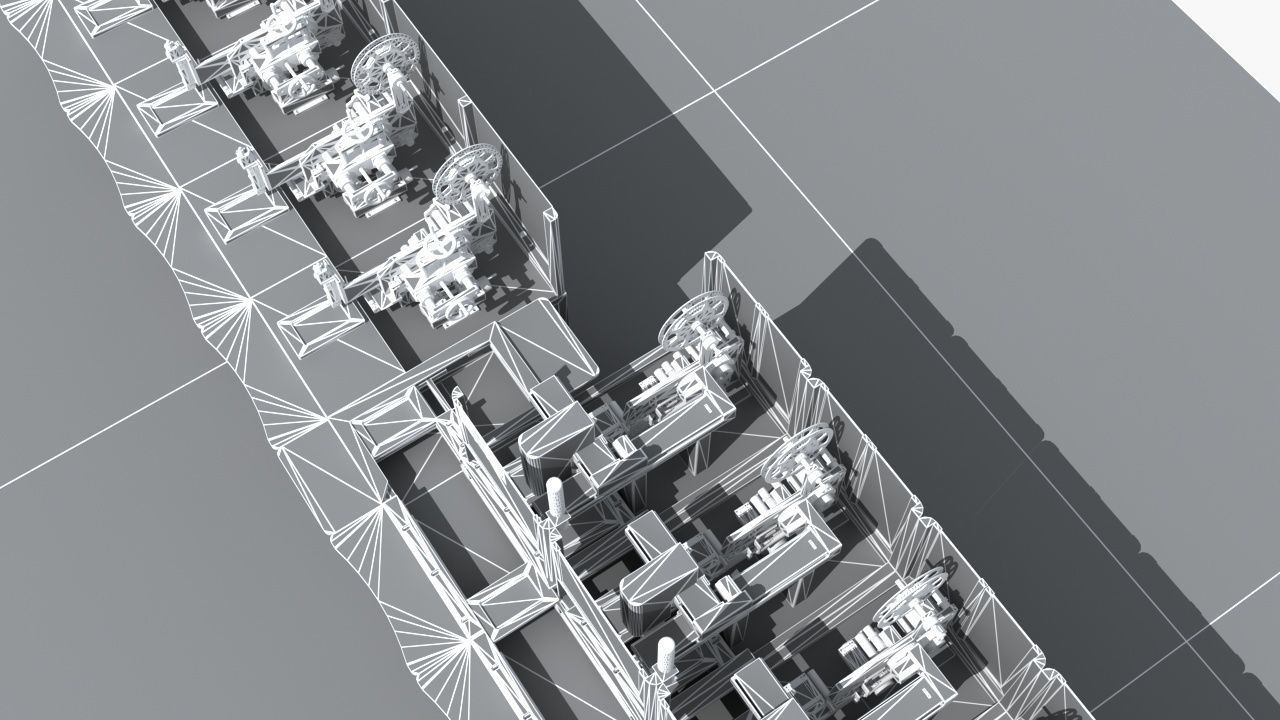 Industrial Equipment 29 - Automatic Labeling Production  3D model_14