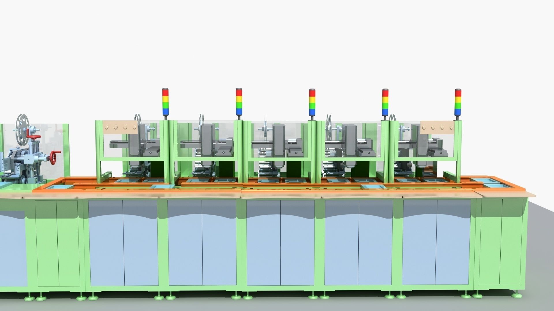 Industrial Equipment 29 - Automatic Labeling Production  3D model_4