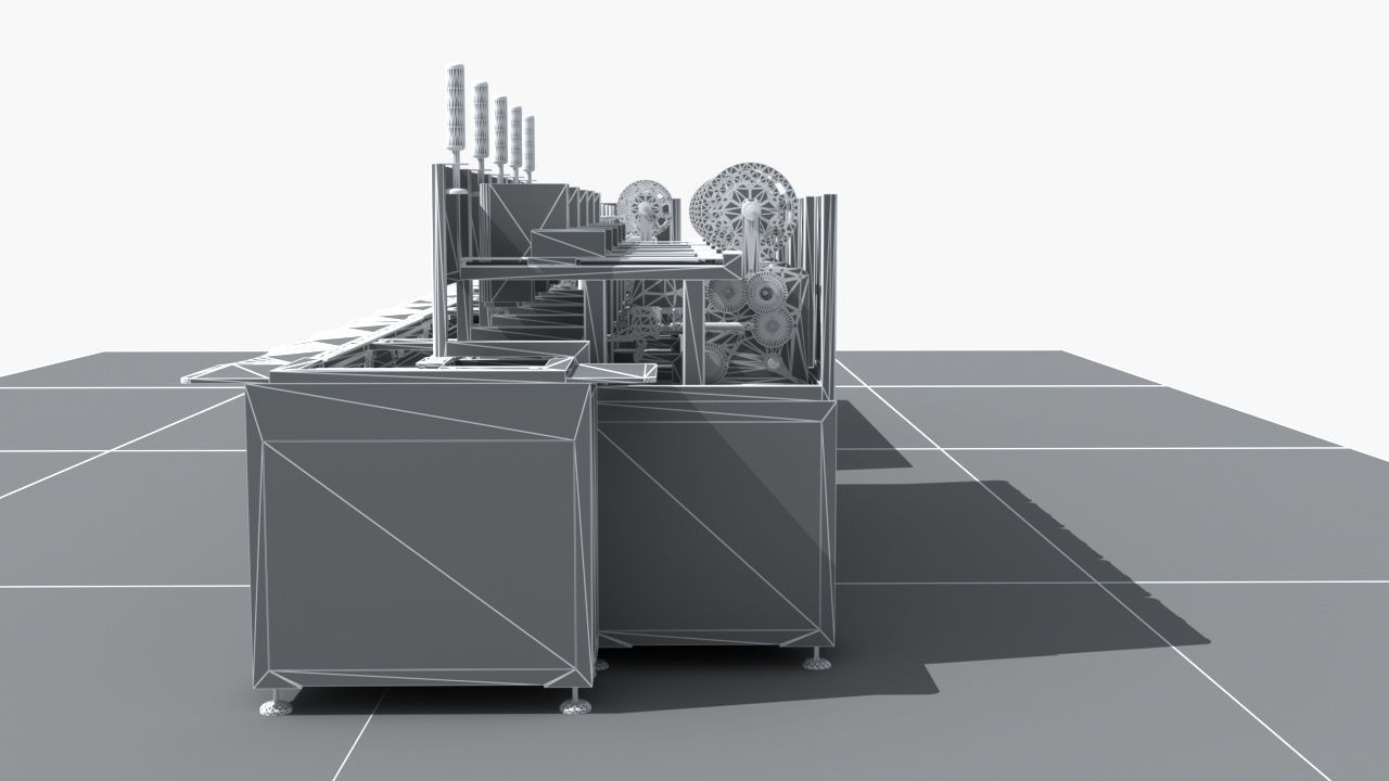 Industrial Equipment 29 - Automatic Labeling Production  3D model_15