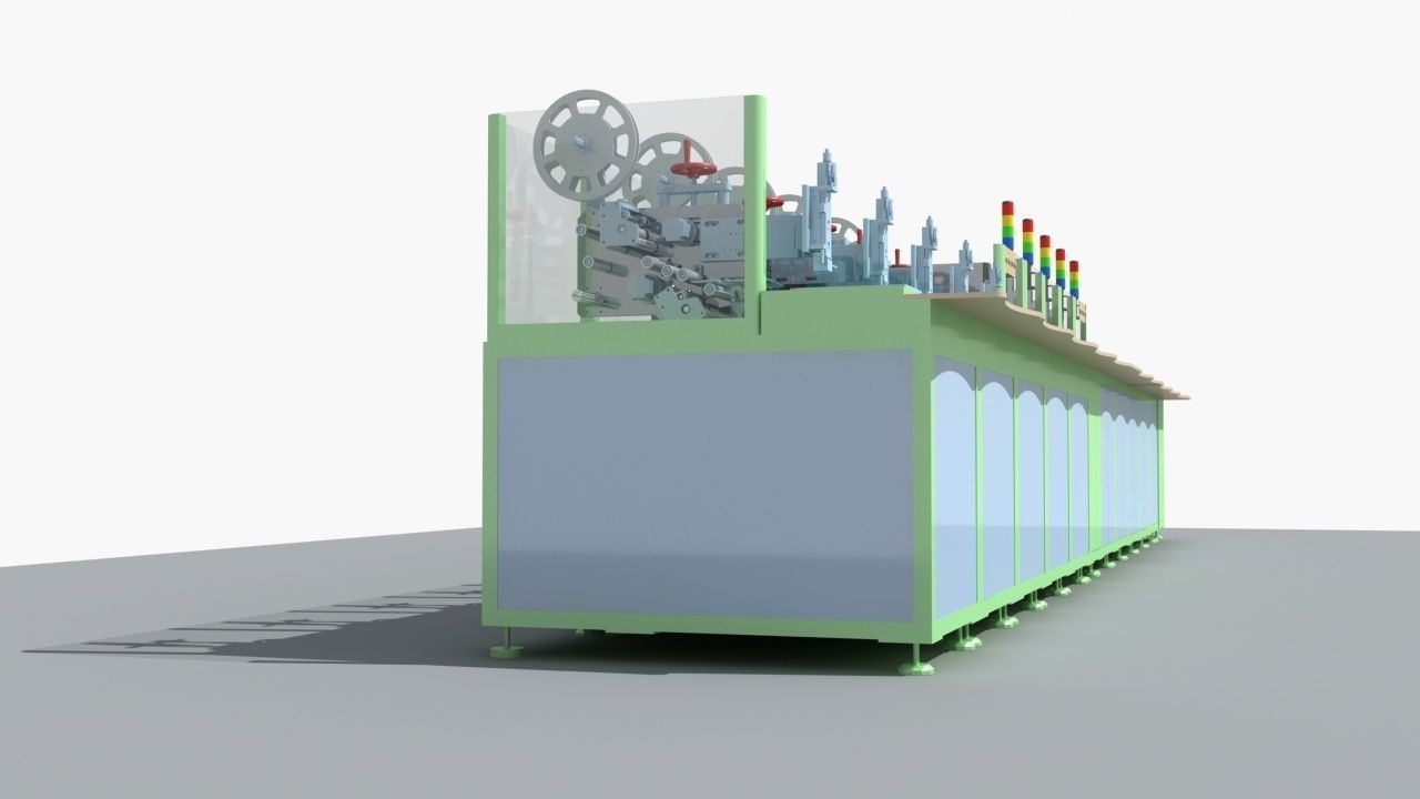 Industrial Equipment 29 - Automatic Labeling Production  3D model_9