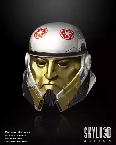 Captain Enoch Helmet Set of Scale Bundle STL Files 3D print model