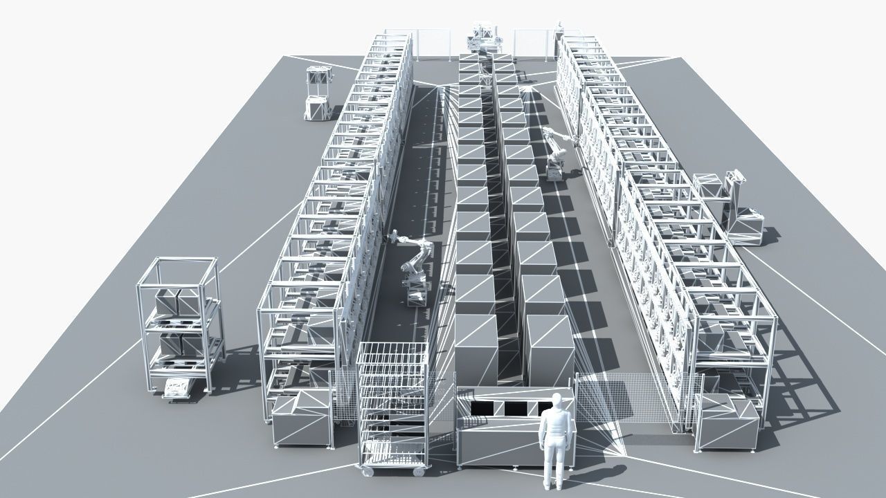 Industrial Equipment 31 - Semi Automated Welding Production  3D model_13