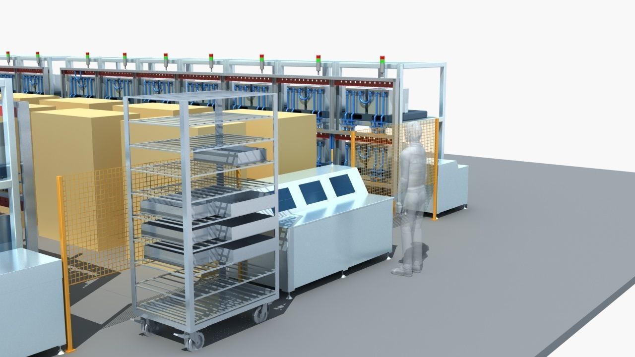 Industrial Equipment 31 - Semi Automated Welding Production  3D model_10