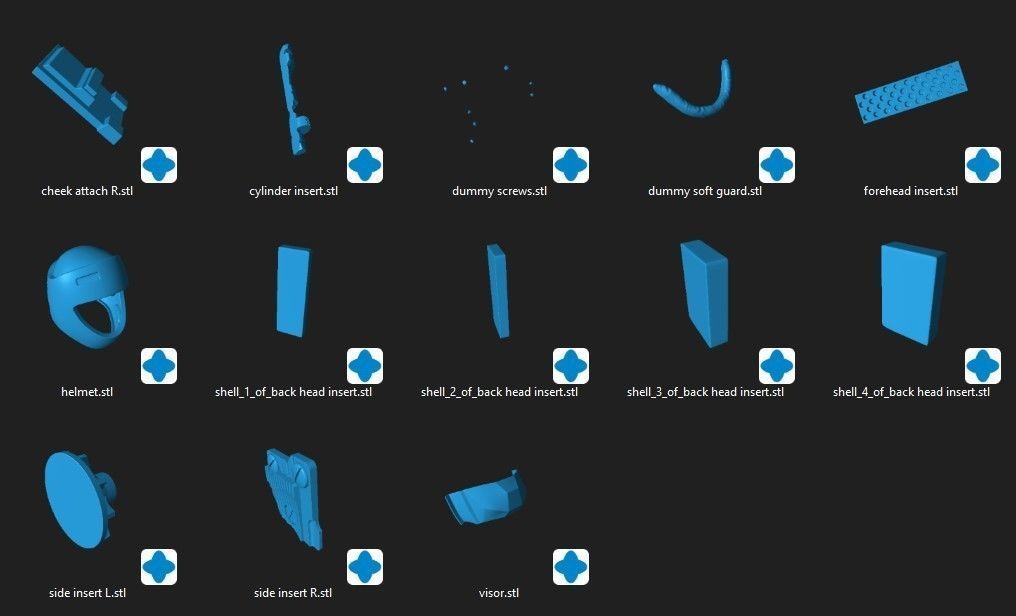 YWing Props Helmet and Figure Custom Bundle STL Files 3D print model_3
