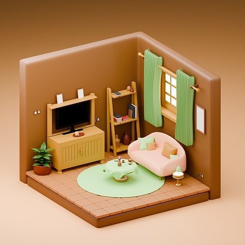 Living Room 3D model