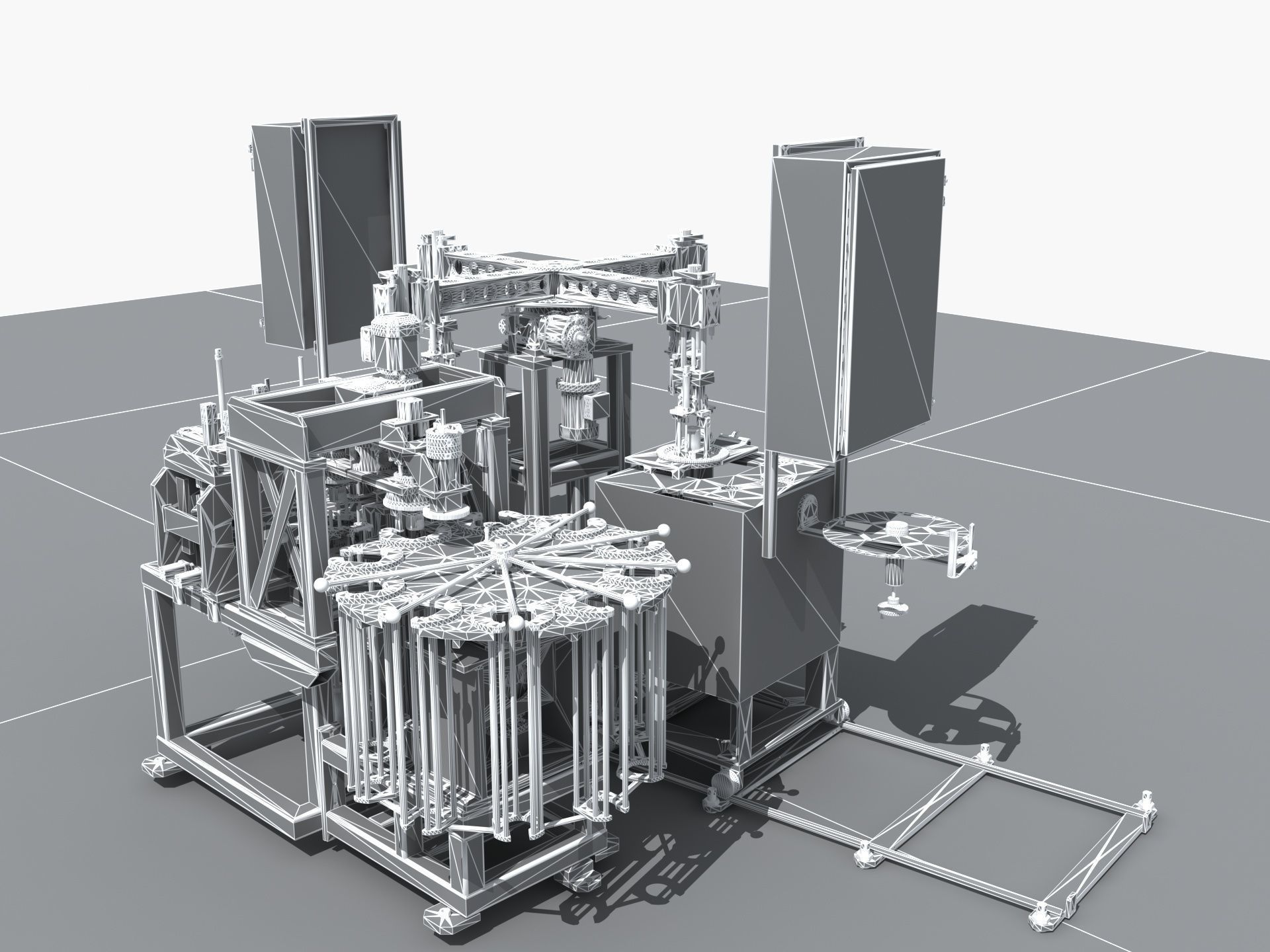 Industrial Equipment 33 - Multi Station Dual Turntable  3D model_12