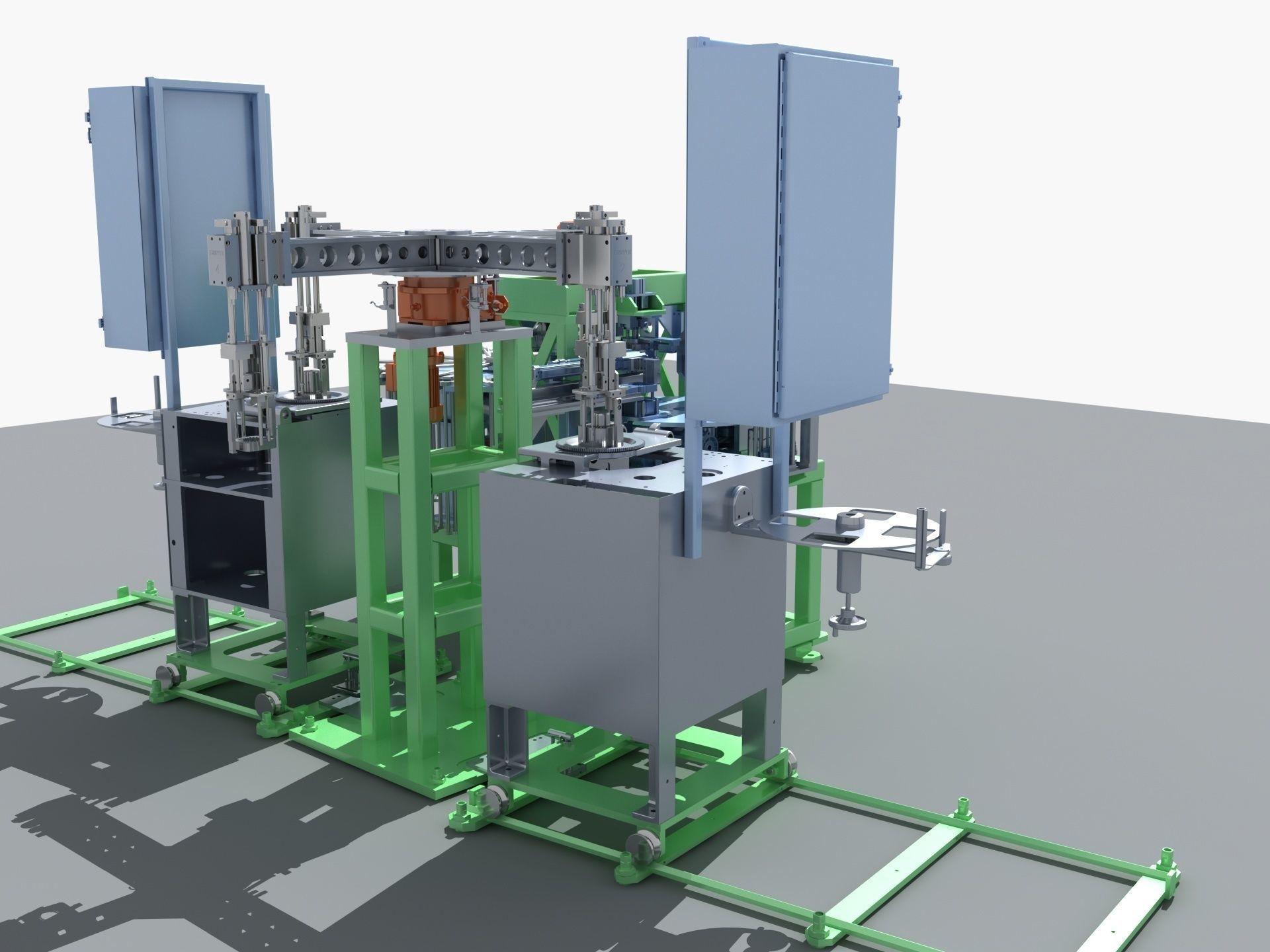Industrial Equipment 33 - Multi Station Dual Turntable  3D model_3
