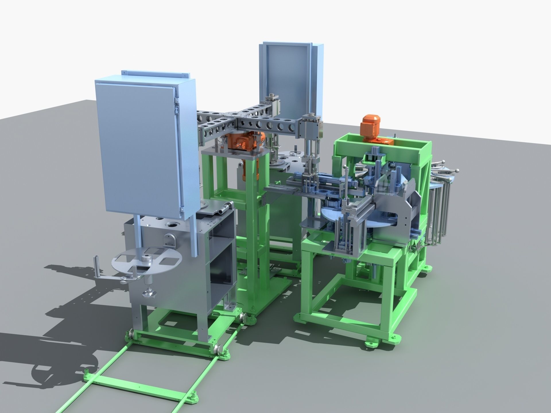 Industrial Equipment 33 - Multi Station Dual Turntable  3D model_4