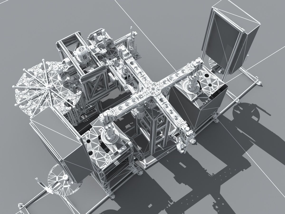 Industrial Equipment 33 - Multi Station Dual Turntable  3D model_16