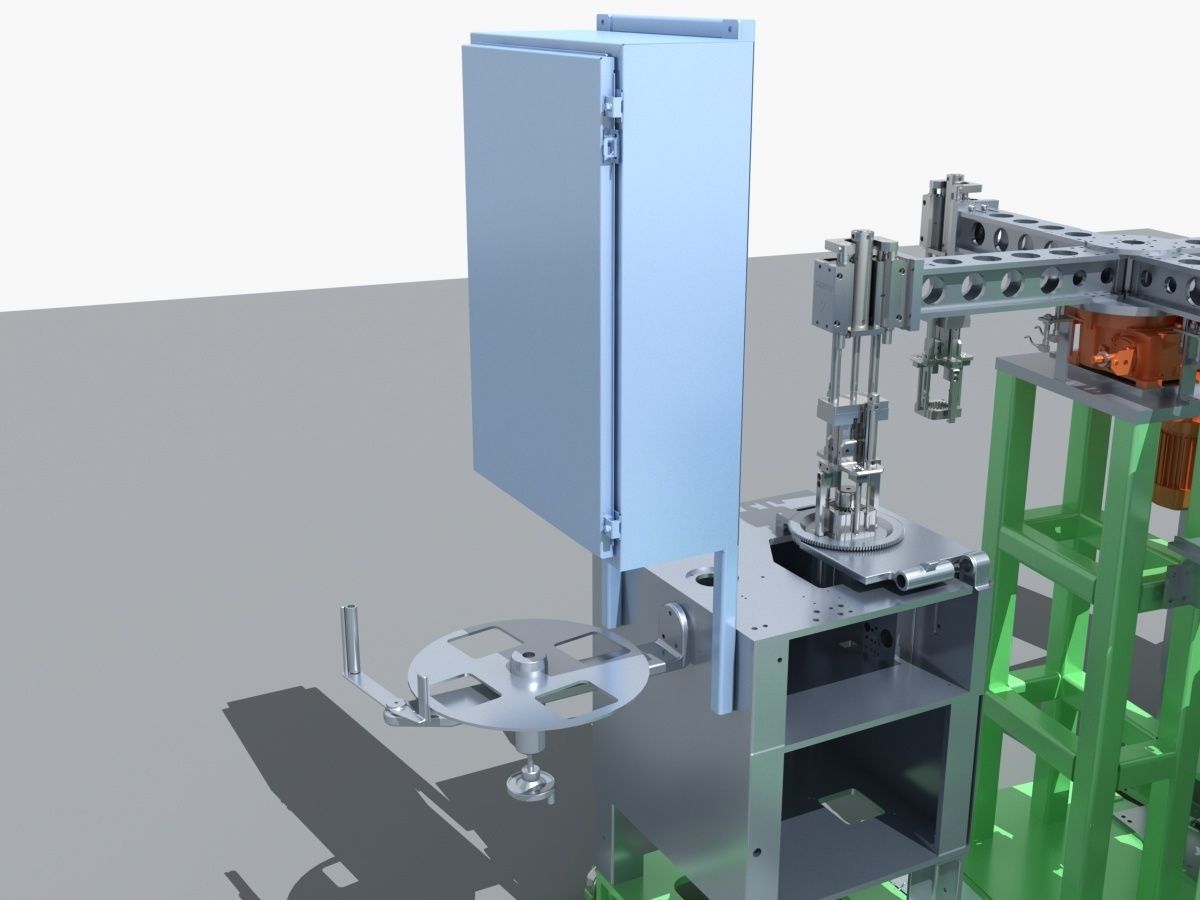 Industrial Equipment 33 - Multi Station Dual Turntable  3D model_9