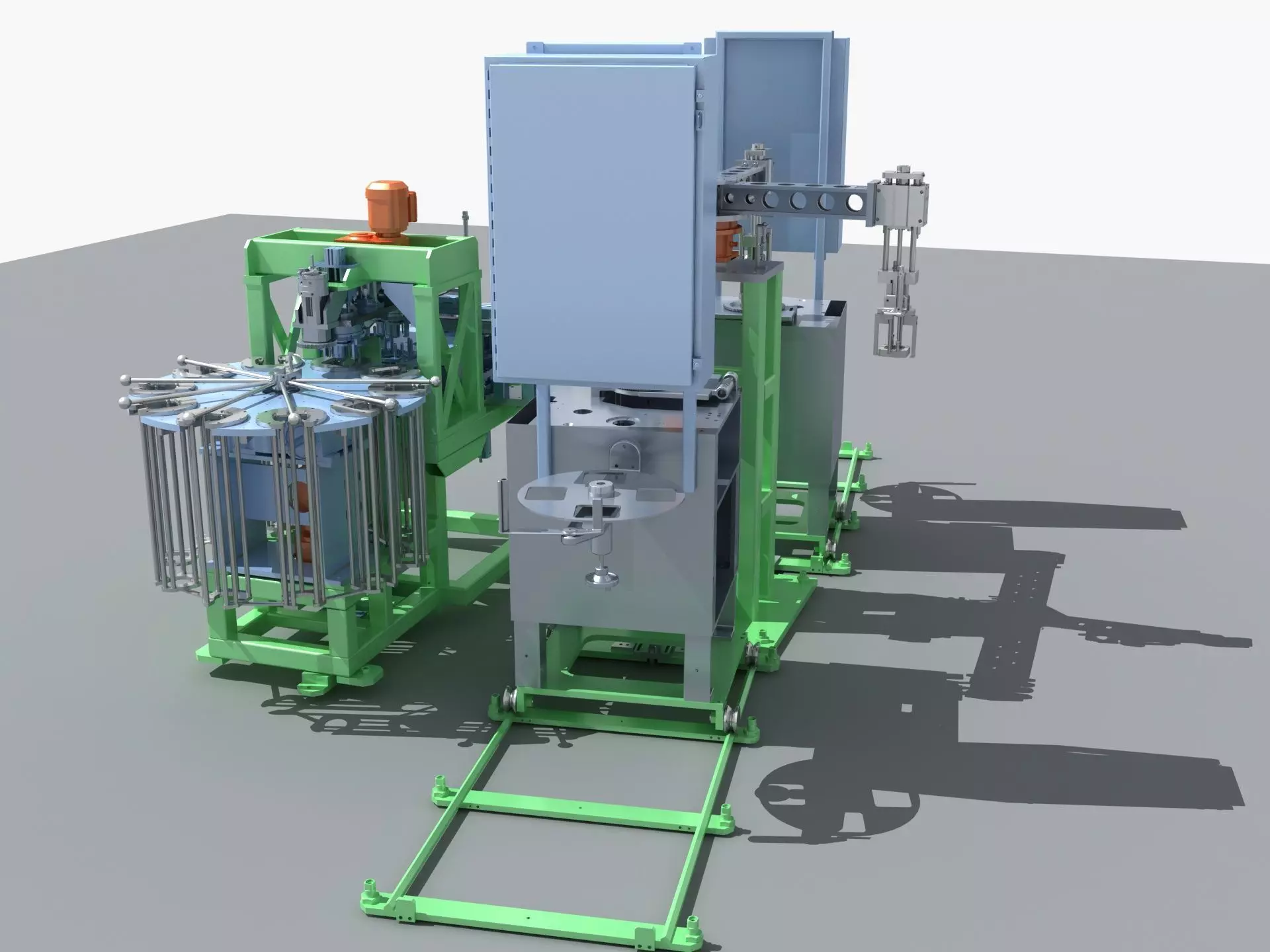 Industrial Equipment 33 - Multi Station Dual Turntable  3D model_0