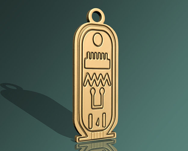Cartouch Ancient Pendant artifact egyption   Pharaonic  3D print model