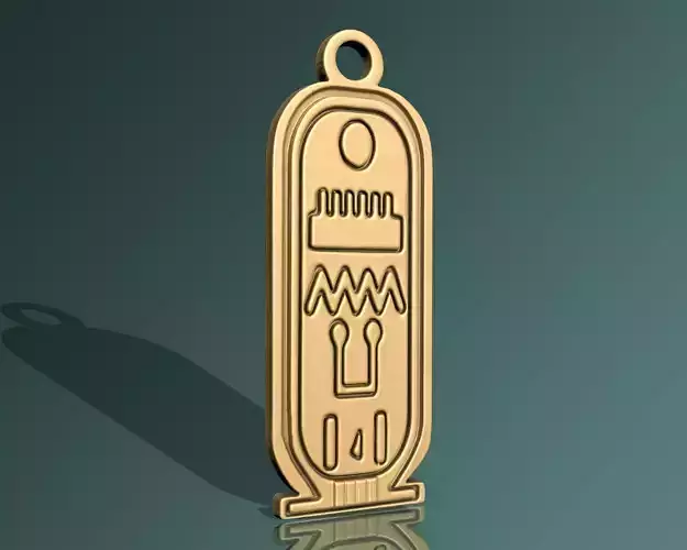 Cartouch Ancient Pendant artifact egyption   Pharaonic  3D print model