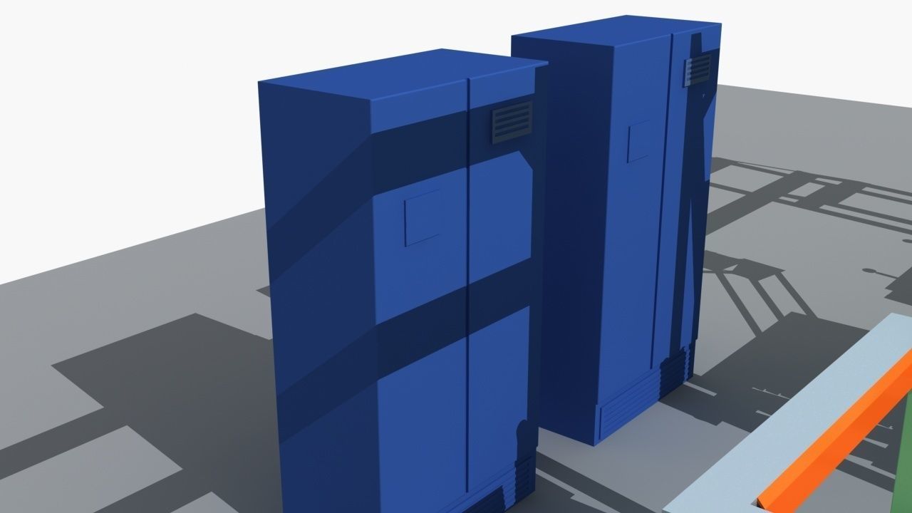 Industrial Equipment 35 - Pallet Stacker Assembly Line 3D model_7